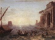 A Seaport at Sunrise Claude Lorrain